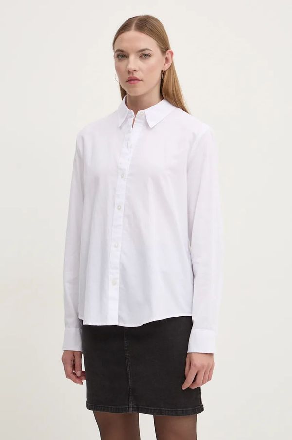 Abercrombie & Fitch Košulja Abercrombie & Fitch za žene, boja: bijela, regular, s klasičnim ovratnikom, KI140-4492