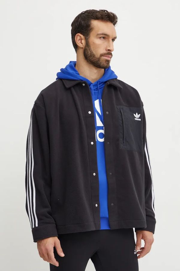 adidas Originals Košulja adidas Originals za muškarce, boja: crna, relaxed, IZ1834