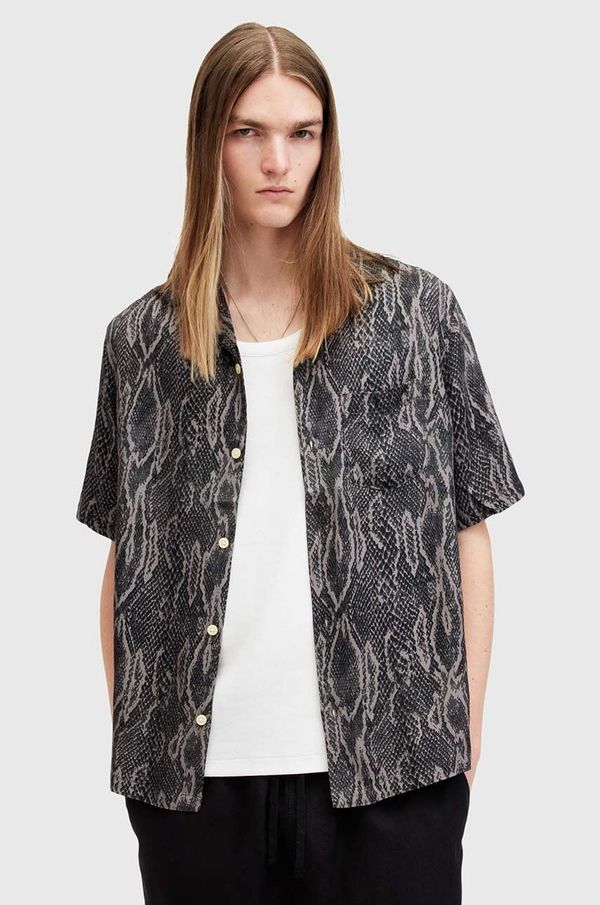 AllSaints Košulja AllSaints BOOMSLANG SS za muškarce, relaxed, M070SA