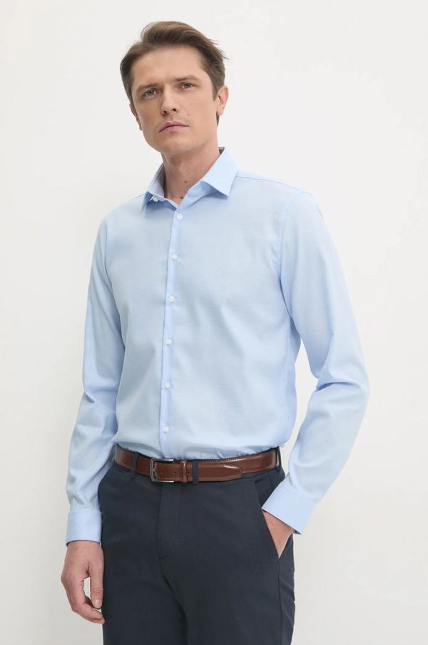 Calvin Klein Košulja Calvin Klein za muškarce, slim, s klasičnim ovratnikom, K10K113848