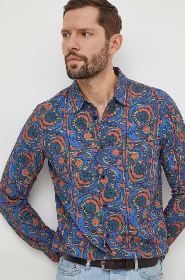 Desigual Košulja Desigual za muškarce, regular, s klasičnim ovratnikom