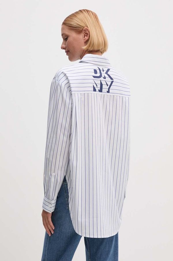 DKNY Košulja Dkny za žene, boja: bijela, relaxed, s klasičnim ovratnikom, D2G4A169