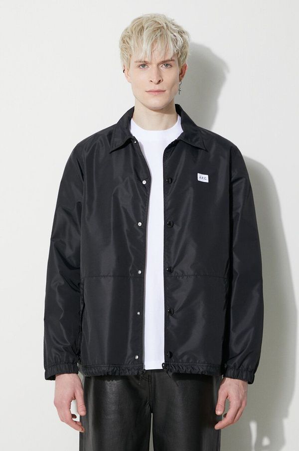 A.P.C. Košulja-jakna A.P.C. Blouson Aleksi boja: crna, za prijelazno razdoblje, PAAFA.H02739.LZZ
