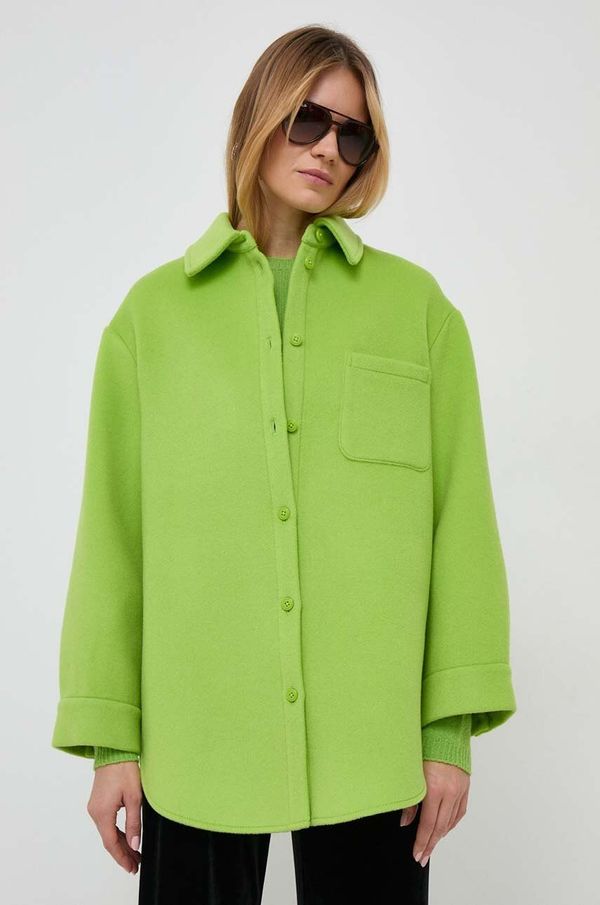 Max&Co. Košulja-jakna MAX&Co. x Anna Dello Russo boja: zelena, za prijelazno razdoblje, oversize