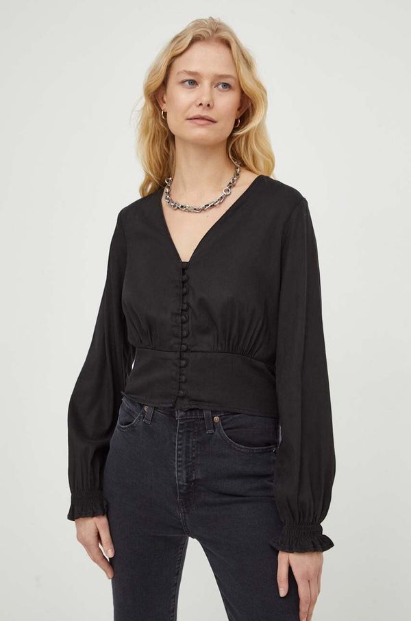 Levi's Košulja Levi's za žene, boja: crna, regular