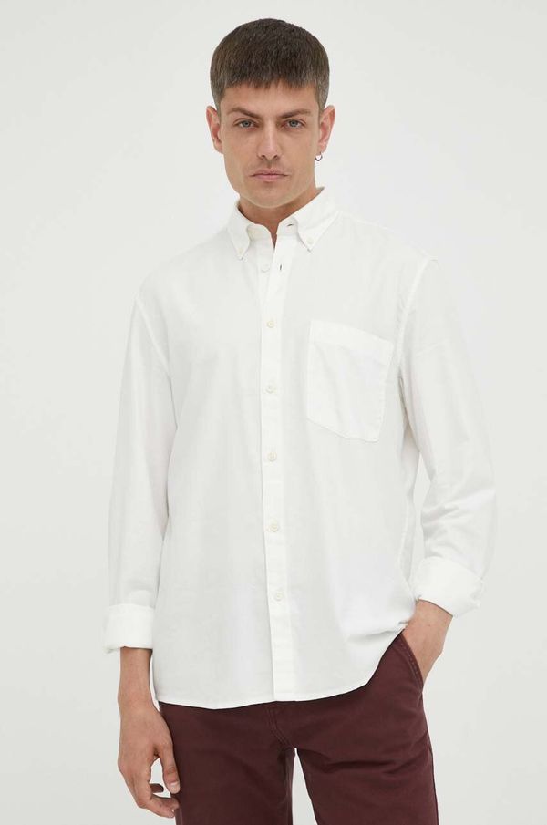 Marc O'Polo Košulja Marc O'Polo za muškarce, boja: bež, relaxed, o button-down ovratnikom, B21724242414
