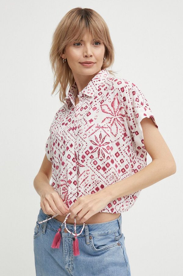 Pepe Jeans Košulja Pepe Jeans DULCE za žene, relaxed, s klasičnim ovratnikom, PL304820