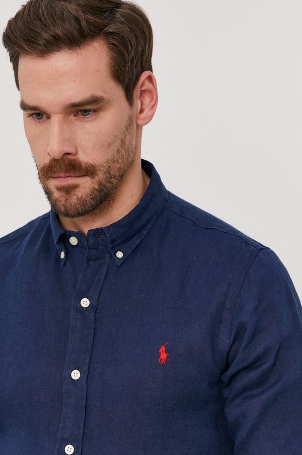 Polo Ralph Lauren Košulja Polo Ralph Lauren za muškarce, boja: tamno plava