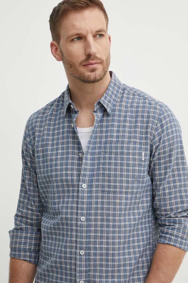 Pepe Jeans Košulja s dodatkom lana Pepe Jeans MIKEL regular, s klasičnim ovratnikom, PM308564