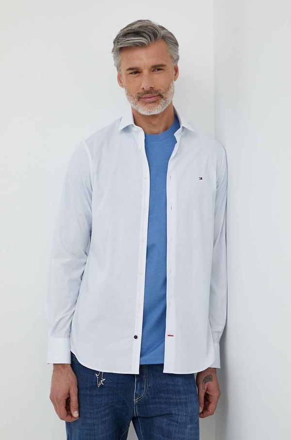 Tommy Hilfiger Košulja Tommy Hilfiger za muškarce, slim, s klasičnim ovratnikom, MW0MW34629