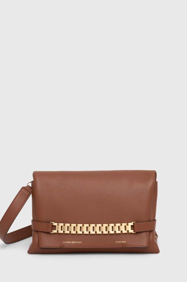 Victoria Beckham Kožna pismo torba Victoria Beckham Chain Pouch boja: bijela, B223AAC004769A