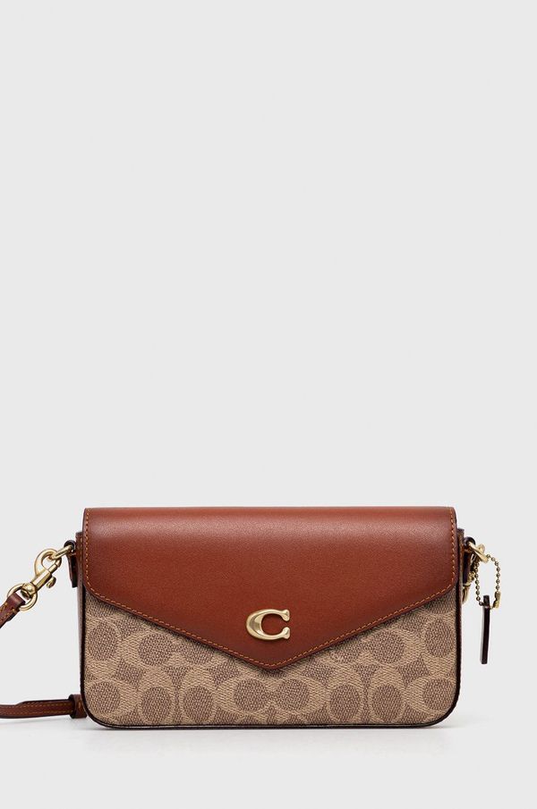 Coach Kožna torba Coach Wyn Crossbody boja: smeđa