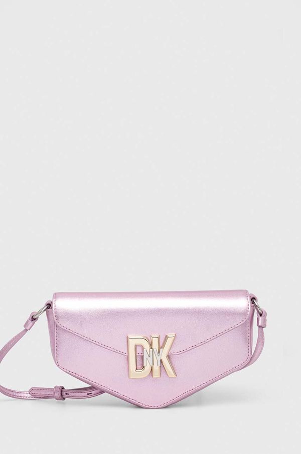 DKNY Kožna torba Dkny boja: ružičasta