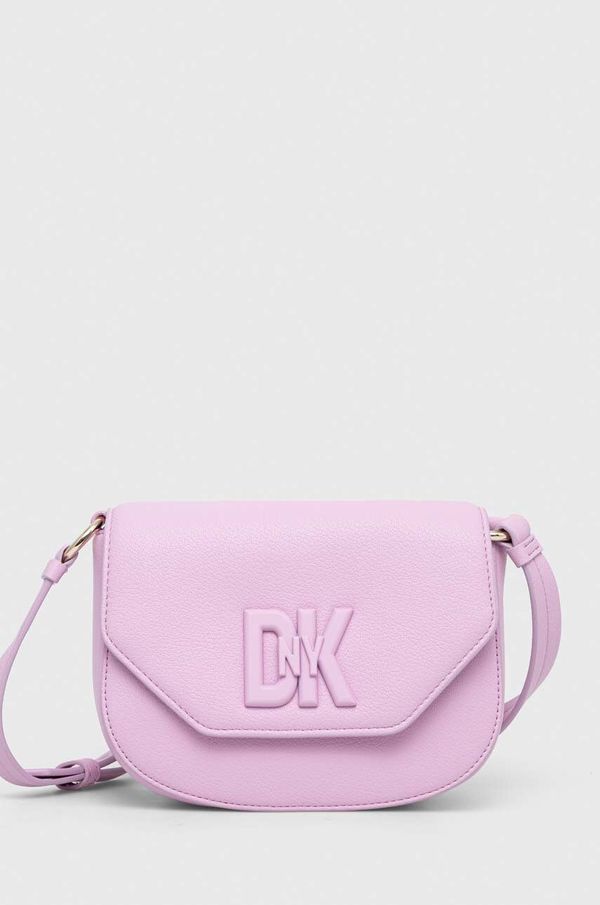 DKNY Kožna torba Dkny boja: ružičasta