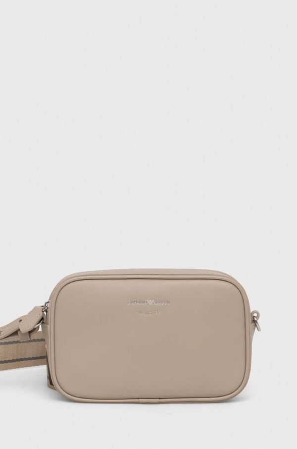 Emporio Armani Kožna torba Emporio Armani boja: bež, Y3H276 Y478E