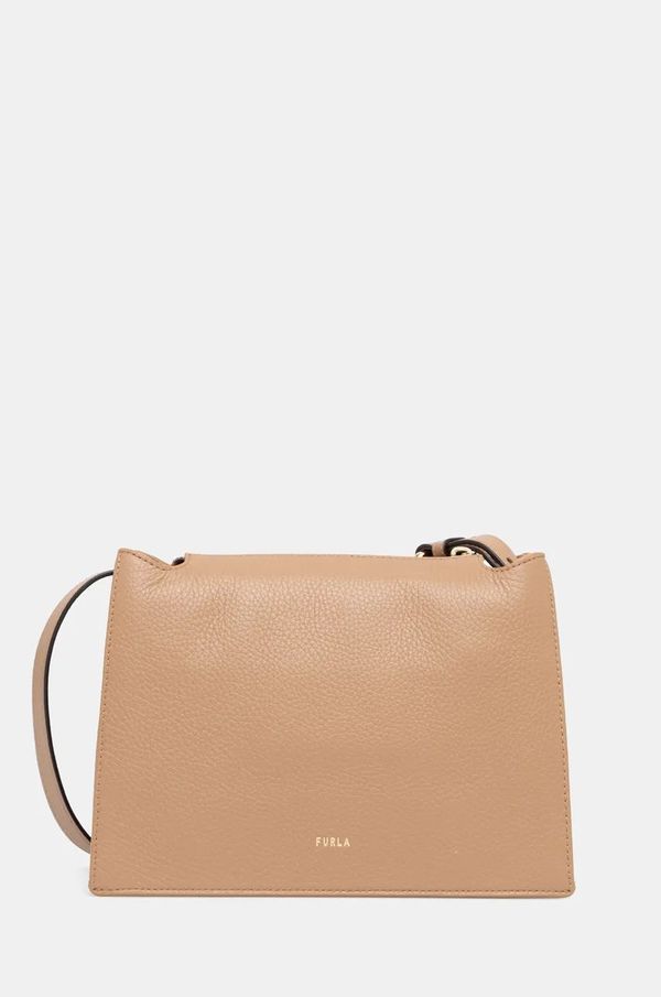 Furla Kožna torba Furla boja: bež, WB01275.HSF000.YU500