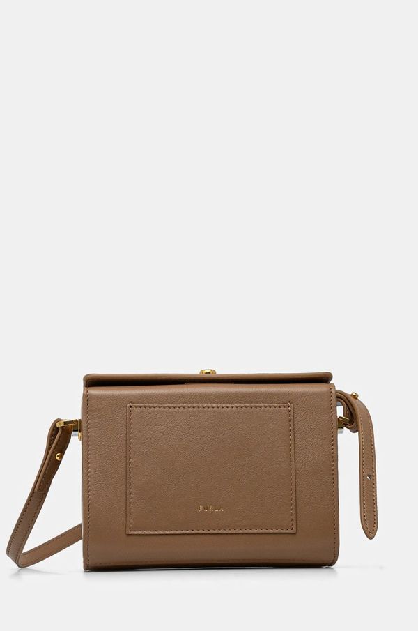 Furla Kožna torba Furla boja: bež, WB01474 BX3106 YU500