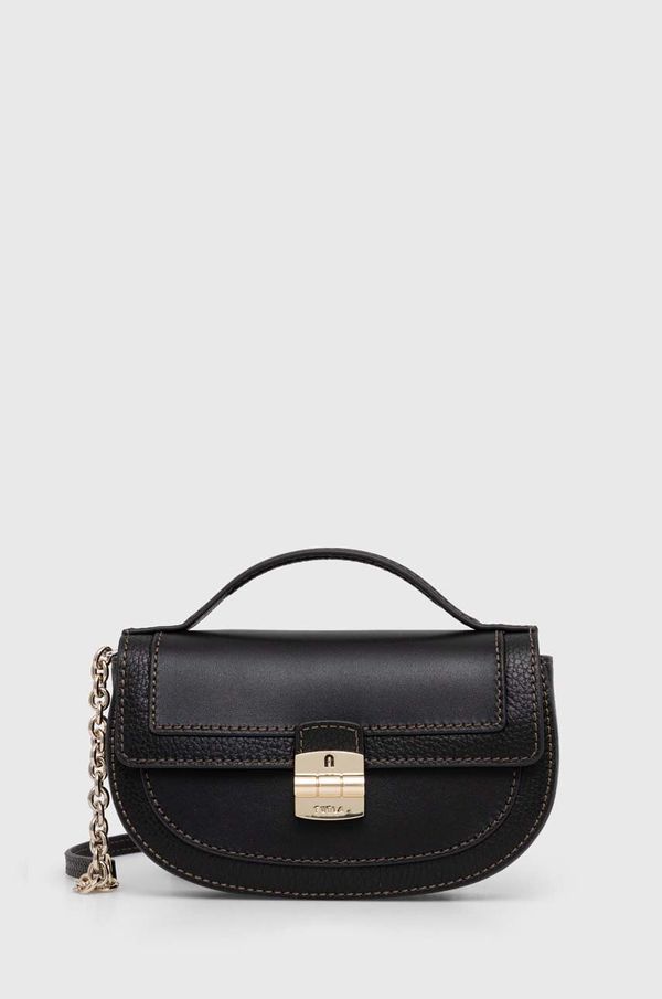 Furla Kožna torba Furla boja: crna