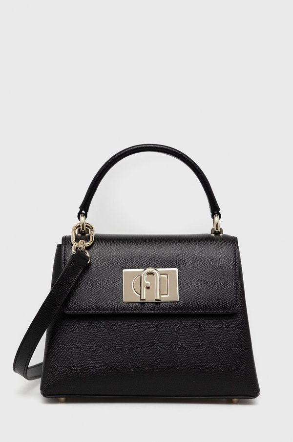 Furla Kožna torba Furla boja: crna