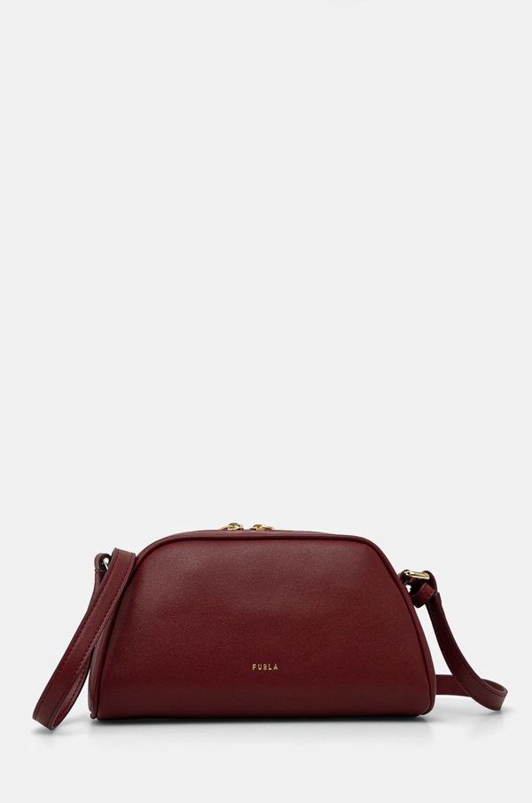 Furla Kožna torba Furla boja: crvena, WE00747 BX3104 CGQ00