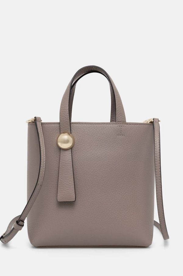 Furla Kožna torba Furla boja: siva, WE00666 HSF000 2572S