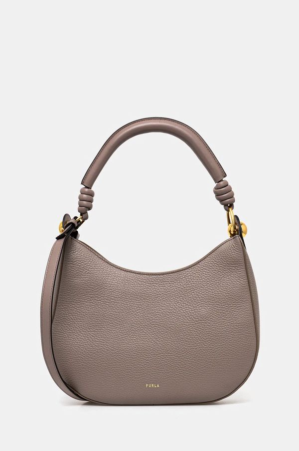 Furla Kožna torba Furla boja: smeđa, WB01489 BX0176 2572S