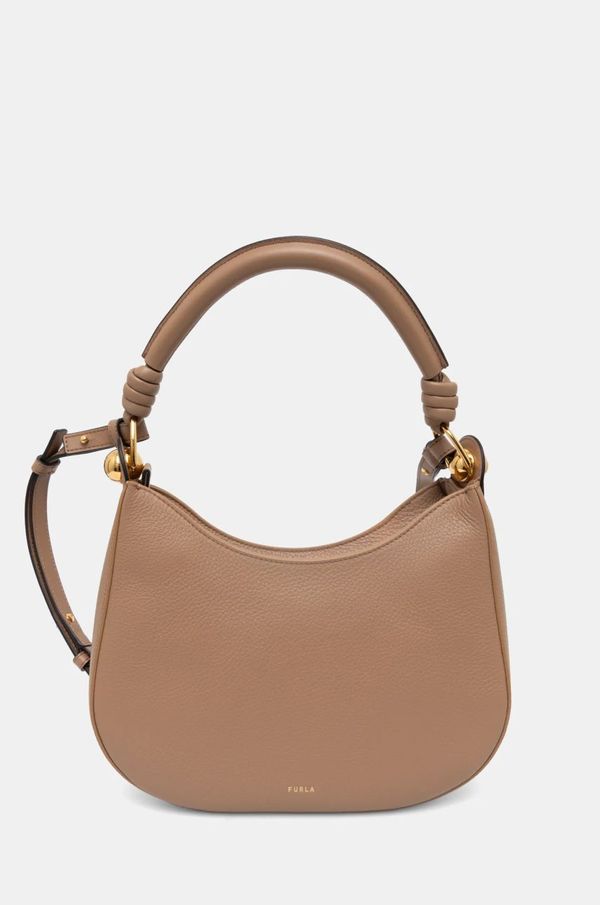 Furla Kožna torba Furla boja: smeđa, WB01489 BX0176 YU500