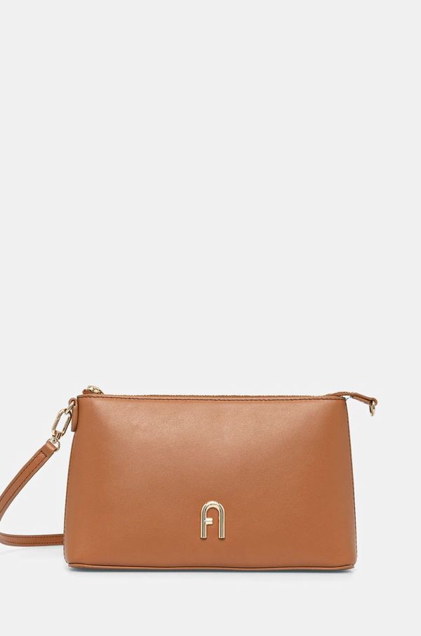 Furla Kožna torba Furla boja: smeđa, WE00615 AX0733 RY000