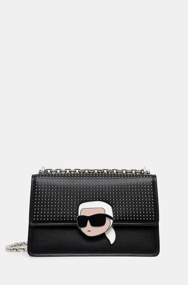 Karl Lagerfeld Kožna torba Karl Lagerfeld boja: crna, 246W3027