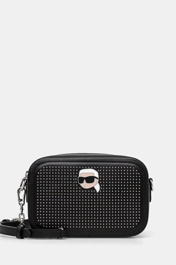 Karl Lagerfeld Kožna torba Karl Lagerfeld boja: crna, 246W3028