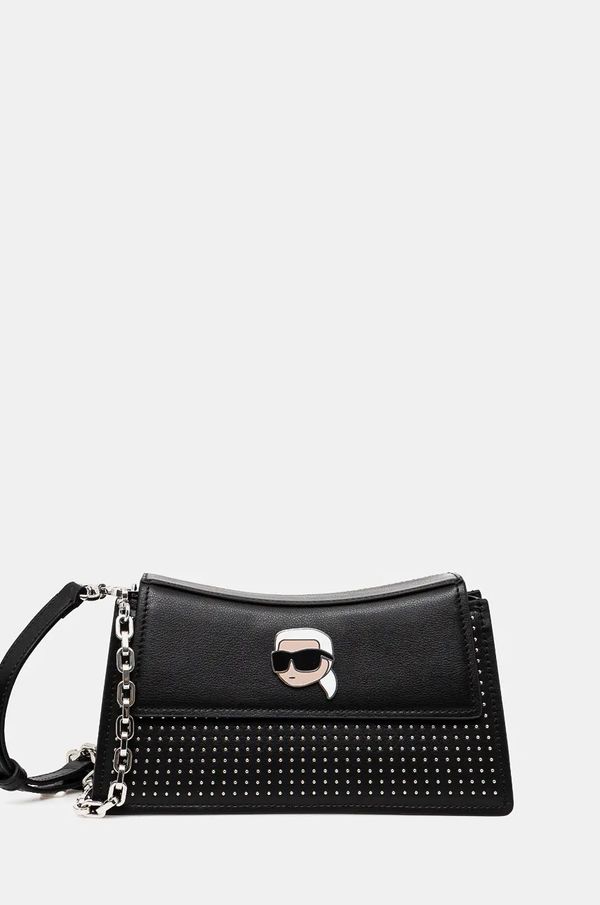 Karl Lagerfeld Kožna torba Karl Lagerfeld boja: crna, 246W3029