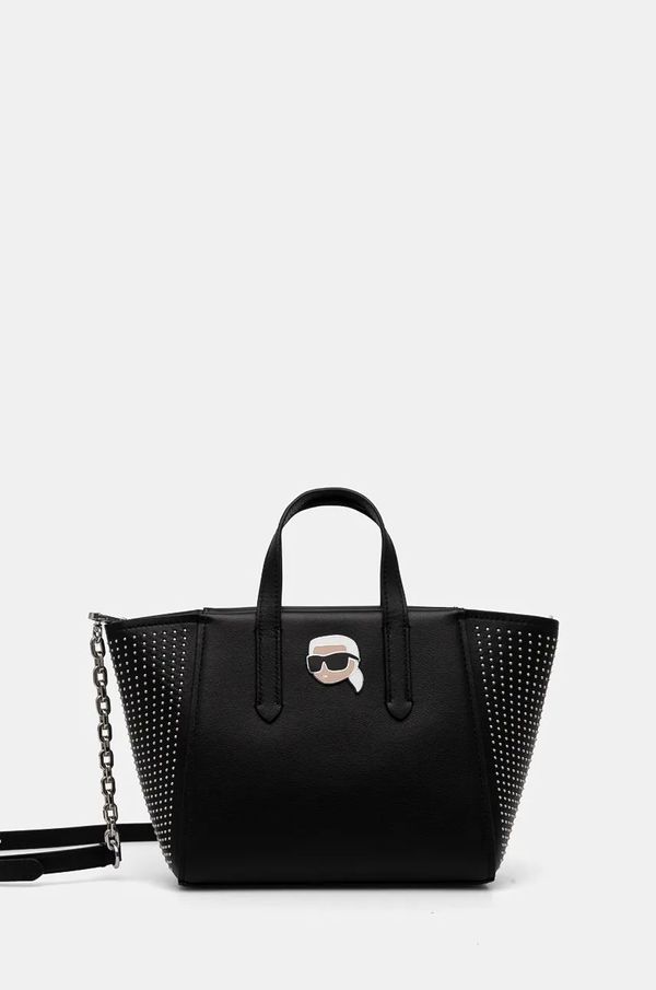 Karl Lagerfeld Kožna torba Karl Lagerfeld boja: crna, 246W3030