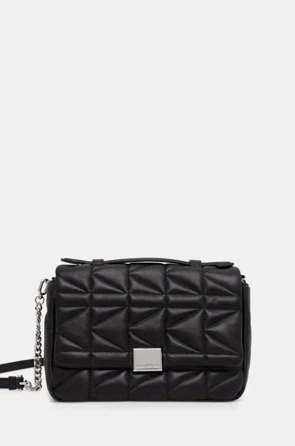 Karl Lagerfeld Kožna torba Karl Lagerfeld boja: crna, 246W3086
