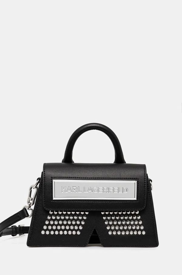 Karl Lagerfeld Kožna torba Karl Lagerfeld boja: crna, 246W3092