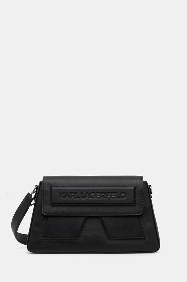 Karl Lagerfeld Kožna torba Karl Lagerfeld boja: crna, A1W30154
