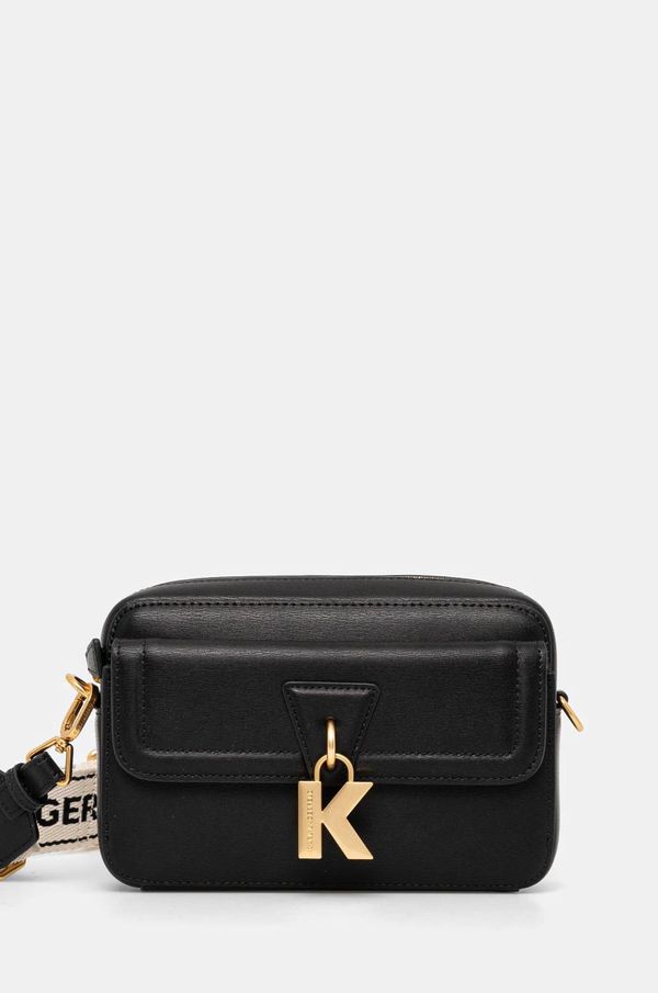 Karl Lagerfeld Kožna torba Karl Lagerfeld boja: crna, A1W30406