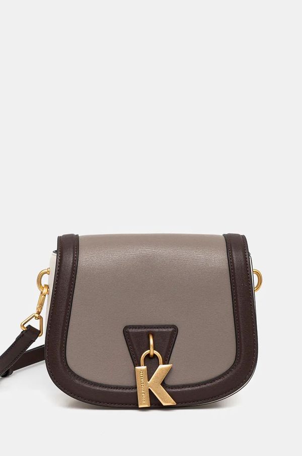 Karl Lagerfeld Kožna torba Karl Lagerfeld boja: siva, 246W3015