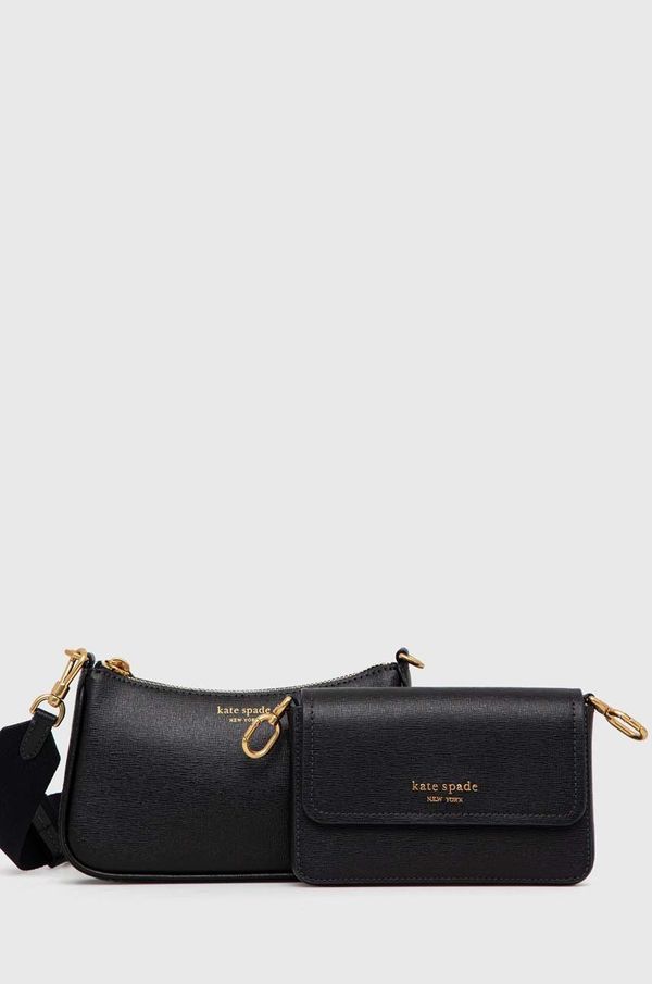Kate Spade kožna torba Kate Spade boja: crna