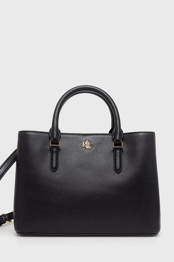 Lauren Ralph Lauren Kožna torba Lauren Ralph Lauren boja: crna