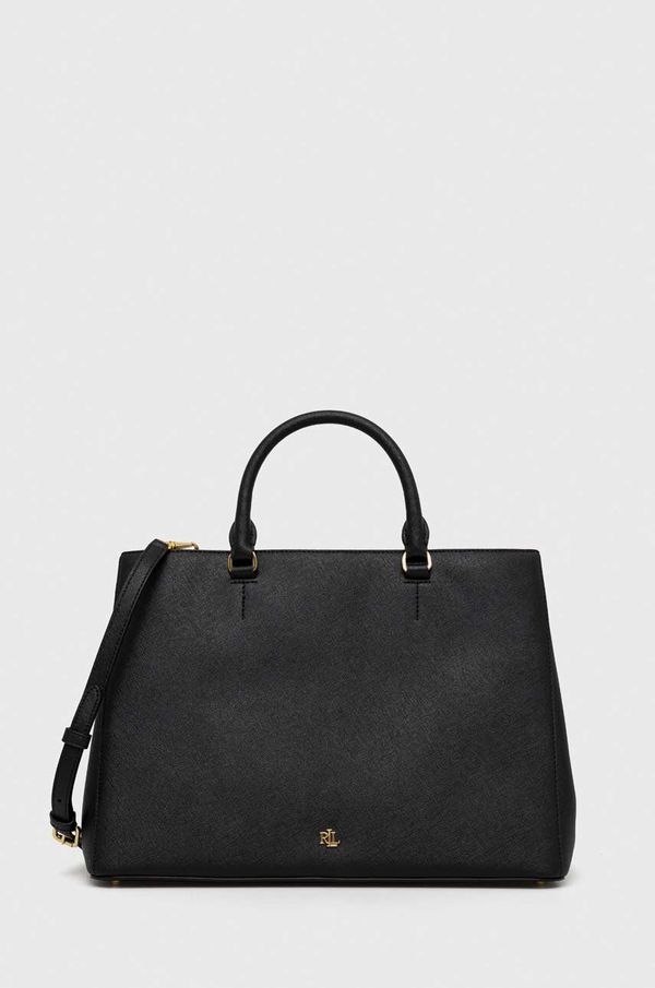 Lauren Ralph Lauren Kožna torba Lauren Ralph Lauren boja: crna