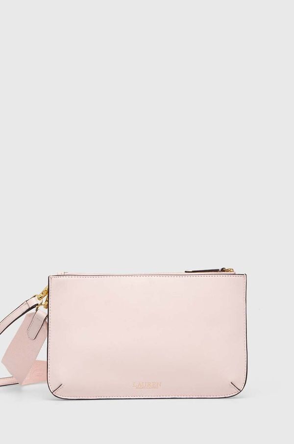 Lauren Ralph Lauren Kožna torba Lauren Ralph Lauren boja: ružičasta, 431920066