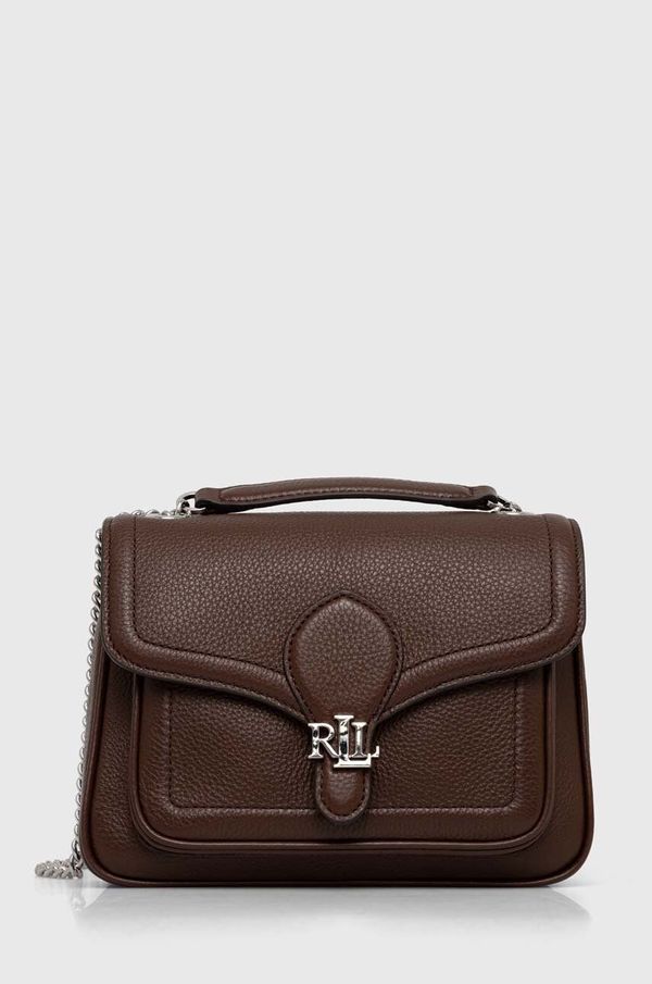 Lauren Ralph Lauren Kožna torba Lauren Ralph Lauren boja: smeđa, 431941807