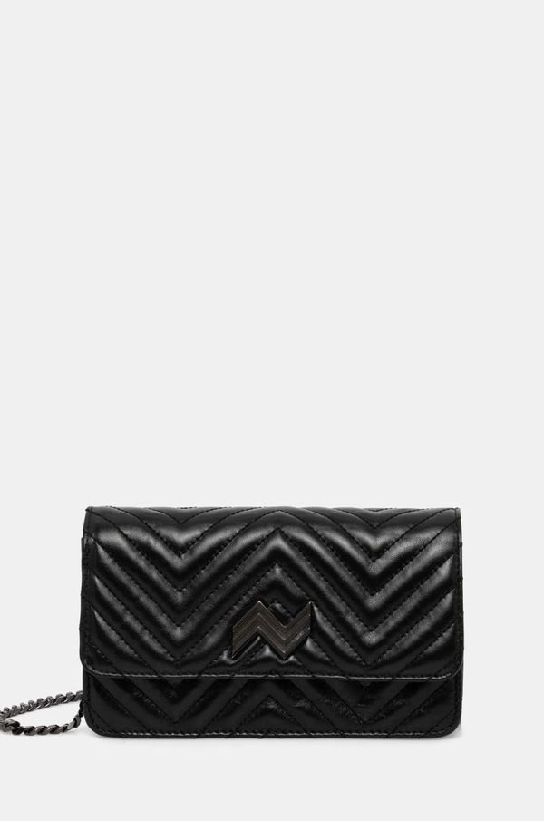 Missoni Kožna torba Missoni boja: crna, MI10046C