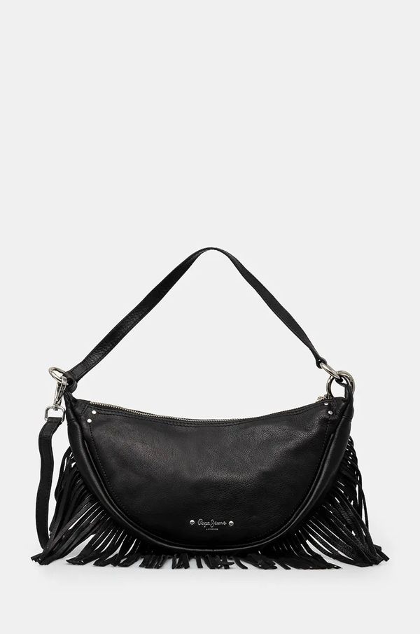 Pepe Jeans Kožna torba Pepe Jeans JANICE MAOS boja: crna, PL031576