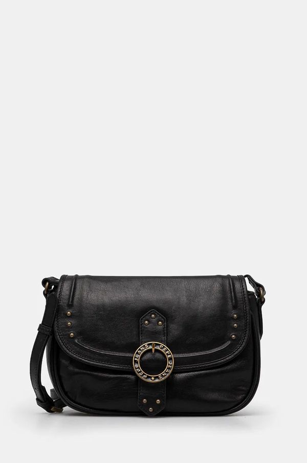 Pepe Jeans Kožna torba Pepe Jeans MATILDA MAOS boja: crna, PL031578