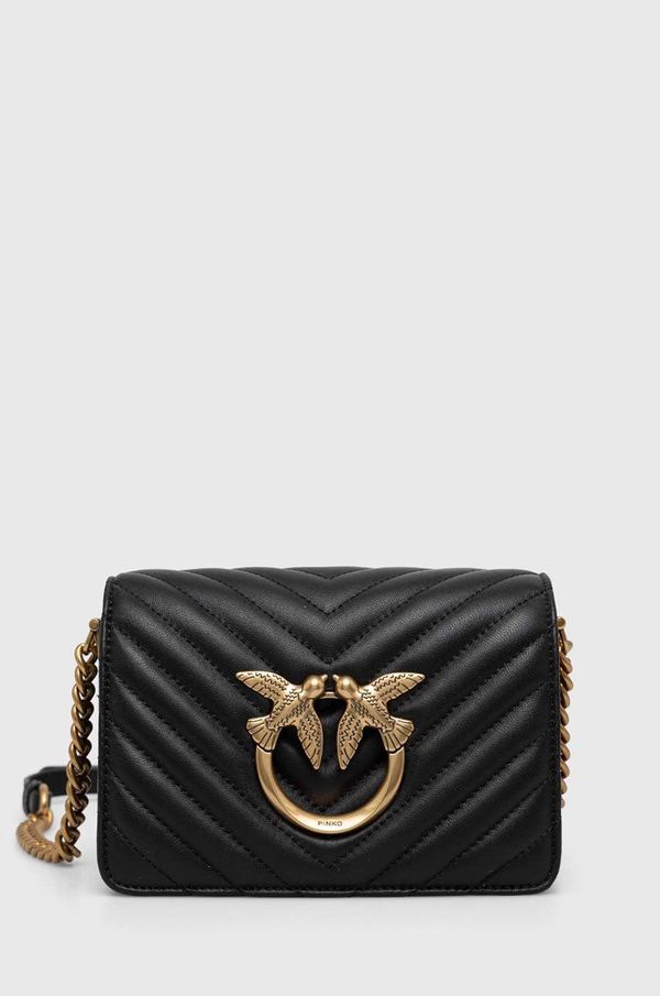 Pinko Kožna torba Pinko boja: crna, 100067 A0GK