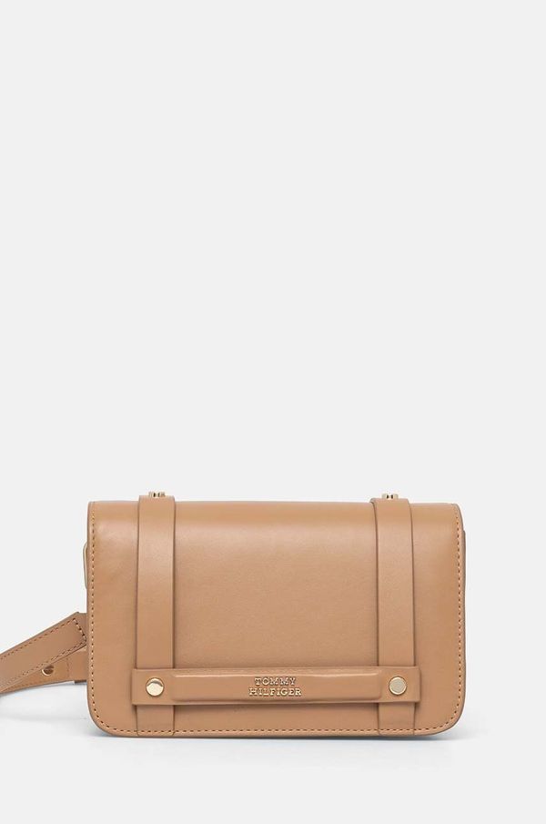 Tommy Hilfiger Kožna torba Tommy Hilfiger boja: bež, AW0AW16320