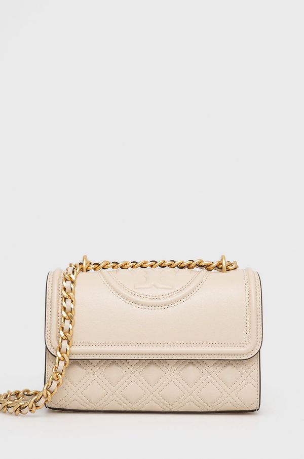 Tory Burch Kožna torba Tory Burch boja: bež