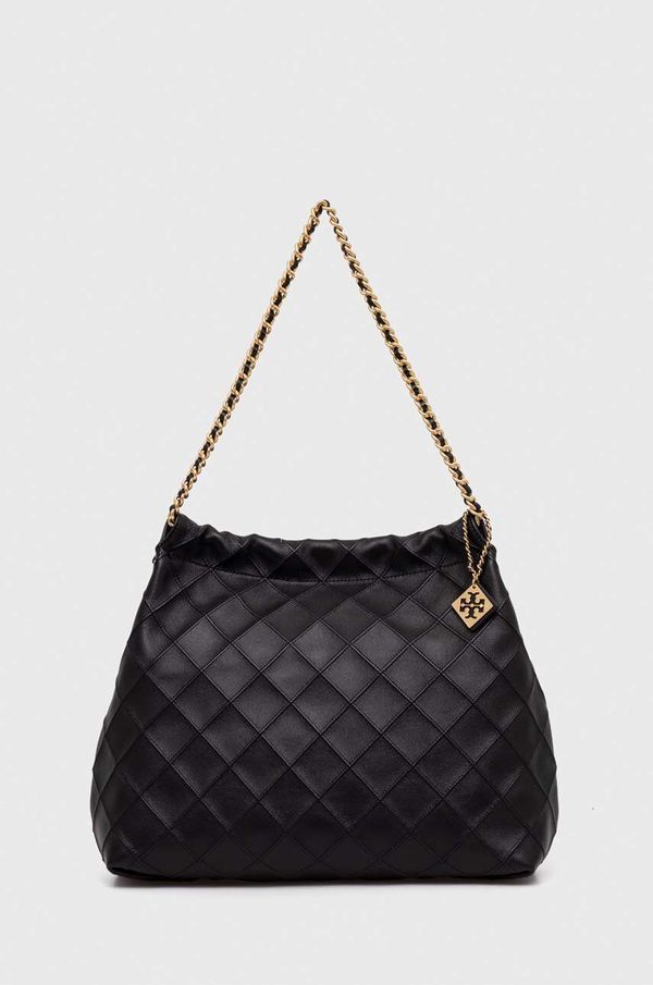 Tory Burch Kožna torba Tory Burch boja: crna