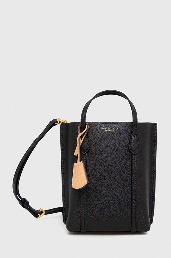 Tory Burch Kožna torba Tory Burch boja: crna